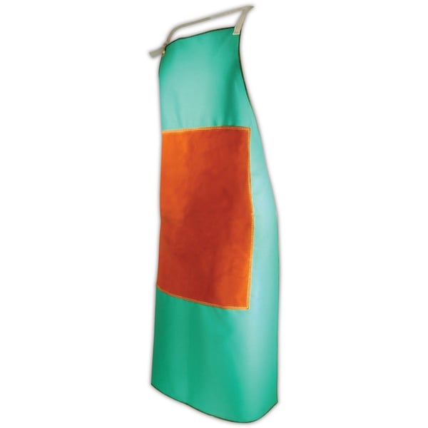 SparkGuard 29 x 40 FR Bib Apron with Leather Patch
